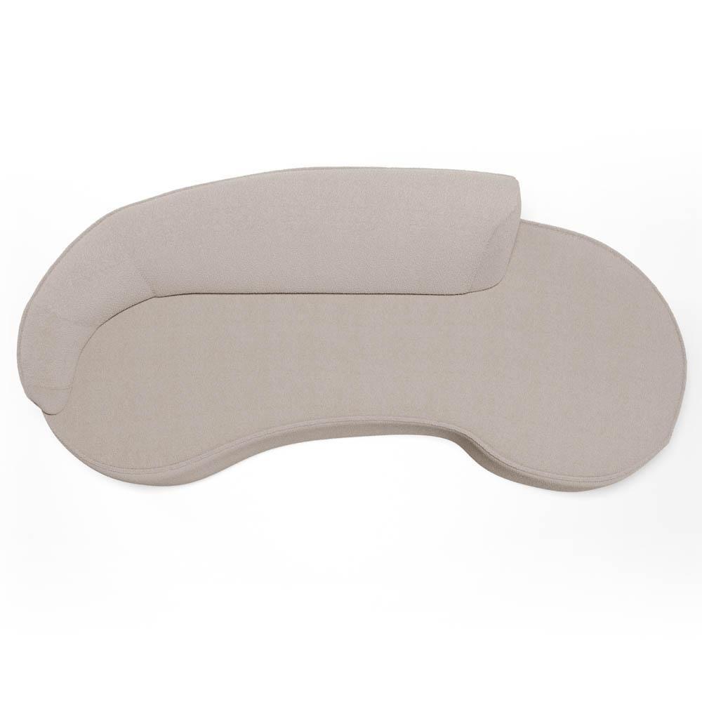 Sofá Living 2 Lugares 180cm Braço Esquerdo Mozart D06 Bouclê Bege - Mpozenato - 7