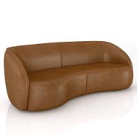 Sofá 4 Lugares Orgânico 318cm E Poltrona Zion M22 Sintético Caramelo - Mpozenato - 7