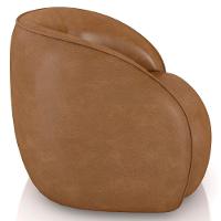 Sofá 4 Lugares Orgânico 318cm E Poltrona Zion M22 Sintético Caramelo - Mpozenato - 10