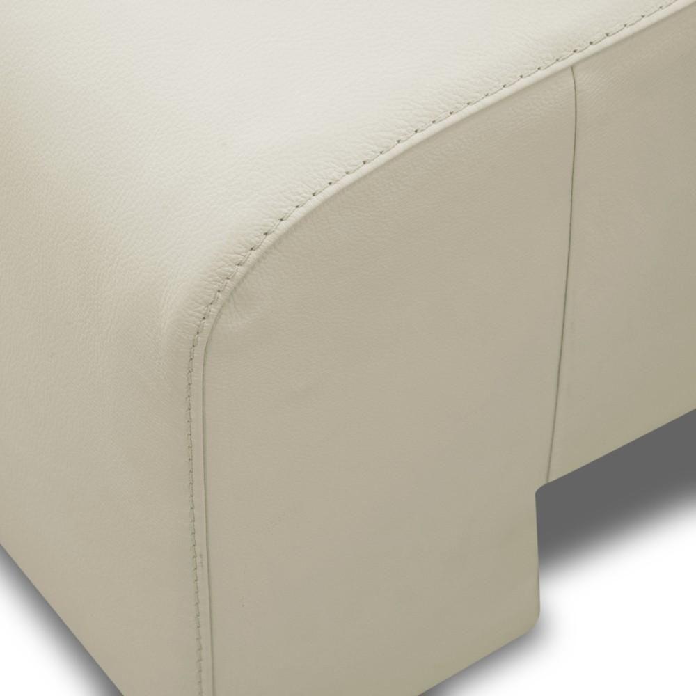 Sofá Retrátil Reclinável 3 Lugares 250cm Mare L08 Couro Off - Mpozenato - 10