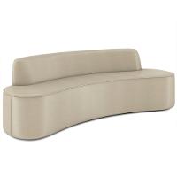 Sofá 3 Lugares Para Sala De Estar Living 210cm Koane D06 Facto Pérola - Mpozenato - 1