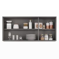 Armário De Cozinha Aéreo 120cm 3 Portas Honduras Cinza - Lumil - 5