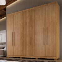 Guarda Roupa Ripado 6 Portas 3 Gavetas Milano Benetil Cinamomo - 2