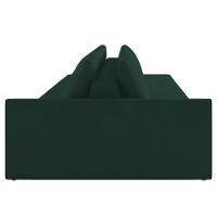 Sofá Ilha Modular Com Puff Para Sala Living 392cm Georgia K04 Veludo Verde - Mpozenato - 2