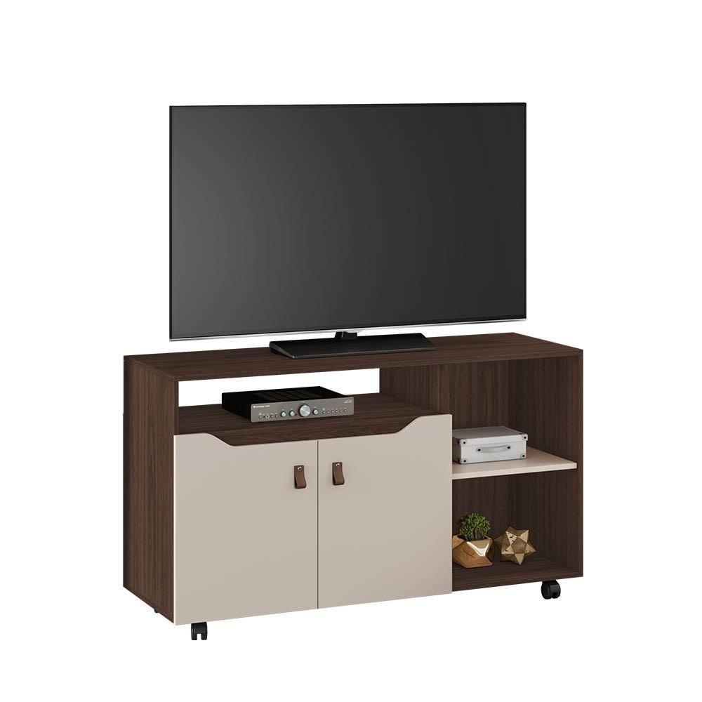 Rack Seleto Para Tv Até 49 Polegadas Jcm Movelaria Café Off White - 1