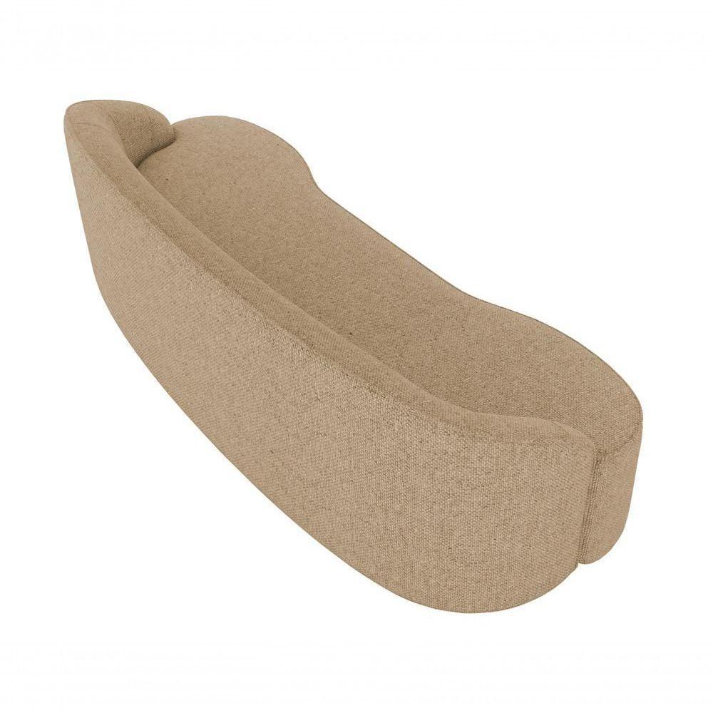 Sofá 5 Lugares Para Sala De Estar Living 300cm Theo D06 Linho Marfim - Mpozenato - 7