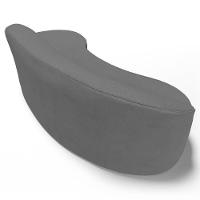 Sofá Living 4 Lugares 300cm Braço Esquerdo Mozart D06 Linho Cinza Escuro - Mpozenato - 6