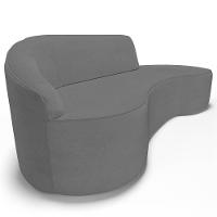 Sofá Living 4 Lugares 300cm Braço Esquerdo Mozart D06 Linho Cinza Escuro - Mpozenato - 7