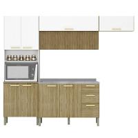 Armário De Cozinha 5 Peças Urban02 Balcão Com Pia 120cm K02 Freijó/supremo - Mpozenato - 1