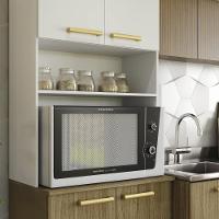 Armário De Cozinha 5 Peças Urban02 Balcão Com Pia 120cm K02 Freijó/supremo - Mpozenato - 9