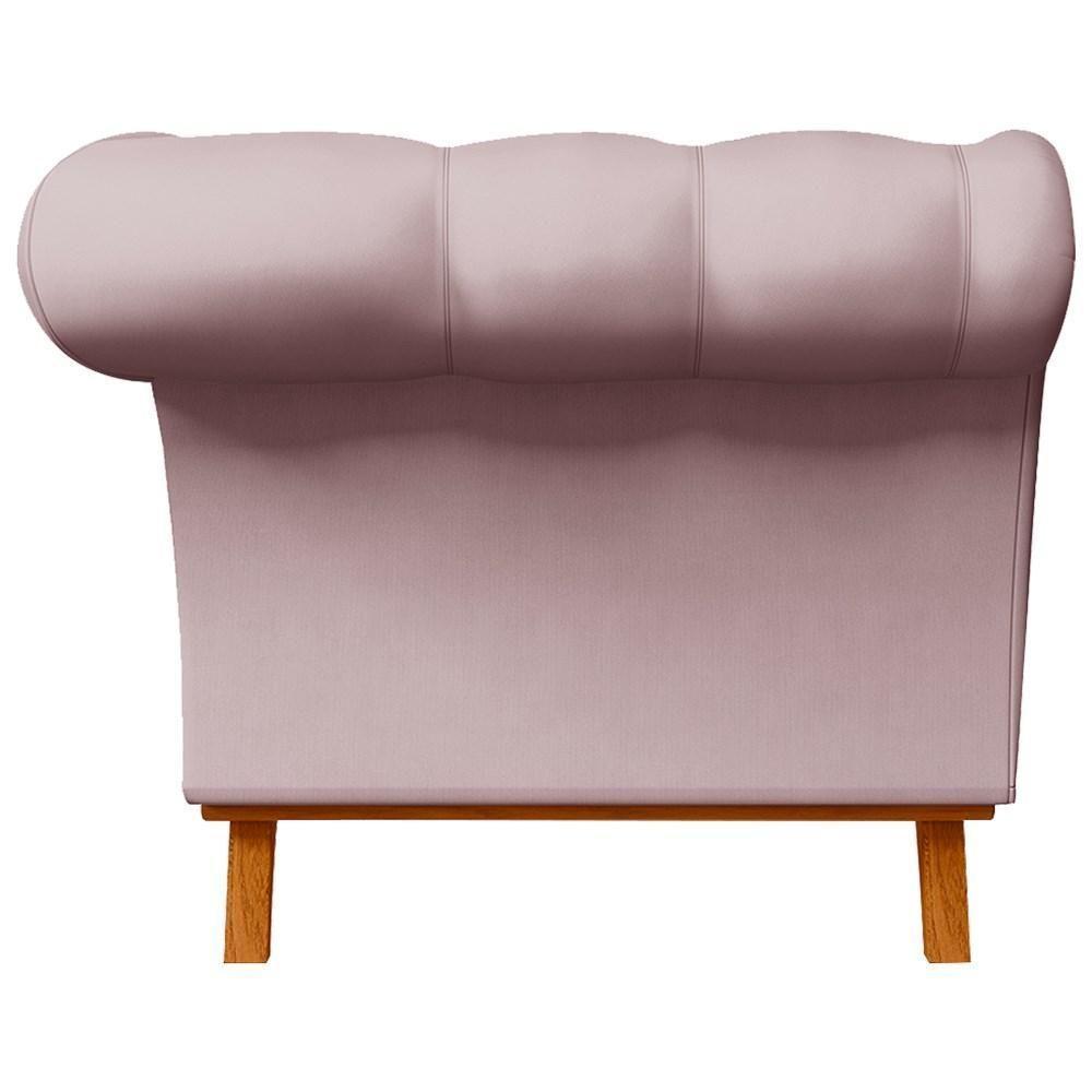 Sofá 150cm 2 Lugares Base Madeira Império C-305 Veludo Rosê - Domi - 6