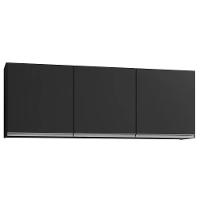 Armário De Cozinha Modulado De Canto Direito 4 Peças Cp40 Balcão Sem Tampo Preto - Lumil - 10