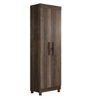 Armário Multiuso Roma 2 Portas 5 Prateleiras Com Chave Benetil Imbuia - 1