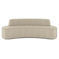 Sofá 3 Lugares Para Sala De Estar Living 180cm Koane D06 Facto Pérola - Mpozenato - 6