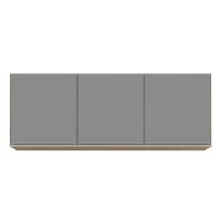 Armário De Cozinha Modulado De Canto Direito 4 Peças Cp38 Balcão Com Tampo Castanho/cinza - Lumil - 8