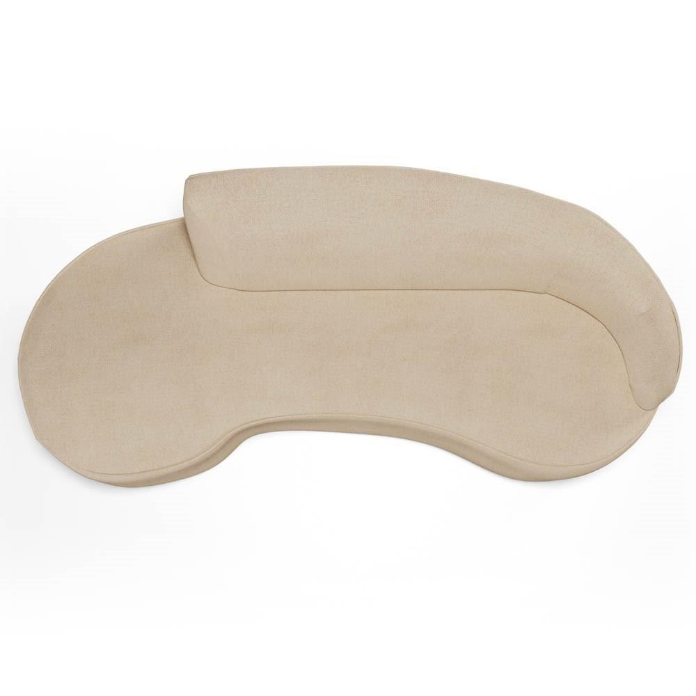 Sofá Living 3 Lugares 210cm Braço Direito Mozart D06 Linho Bege Escuro - Mpozenato - 8