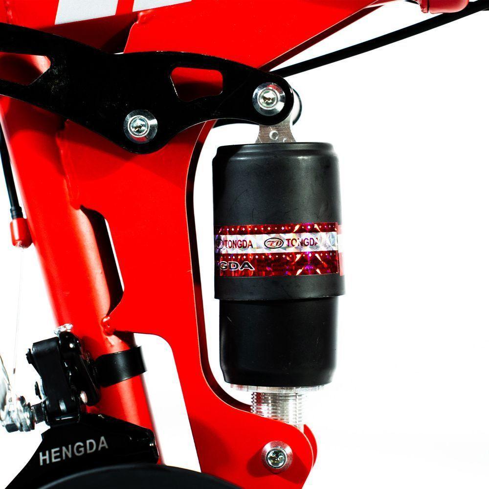 Bicicleta Aro 20 Cityfold Bike 21 Vel Marchas Freio A Disco Vermelho WCT Fitness - 6