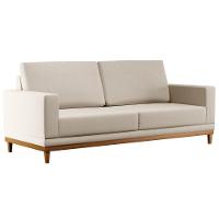 Sofá Living 145cm 2 Lugares Kayrós D05 Linho Bege - Mpozenato - 1