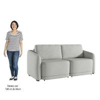 Sofá Cama Casal Para Sala 176cm Polska K04 Linho Cinza - Mpozenato - 5