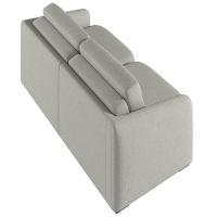 Sofá Cama Casal Para Sala 176cm Polska K04 Linho Cinza - Mpozenato - 8