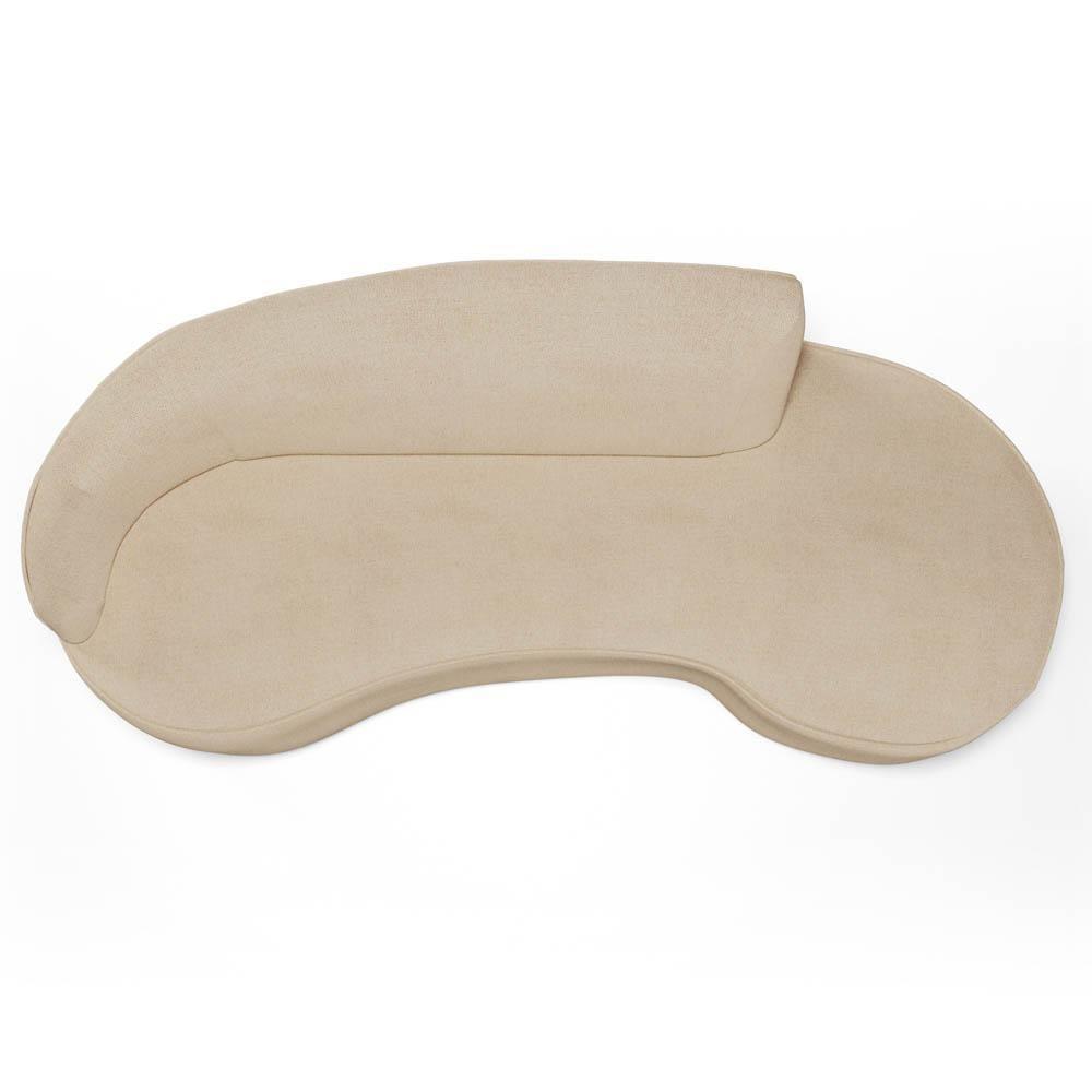 Sofá Living 3 Lugares 230cm Braço Esquerdo Mozart D06 Linho Bege Escuro - Mpozenato - 8