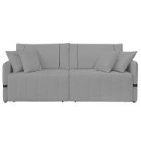 Sofá Cama Retrátil 220cm Essence D05 Linho Grafite/preto - Mpozenato - 6