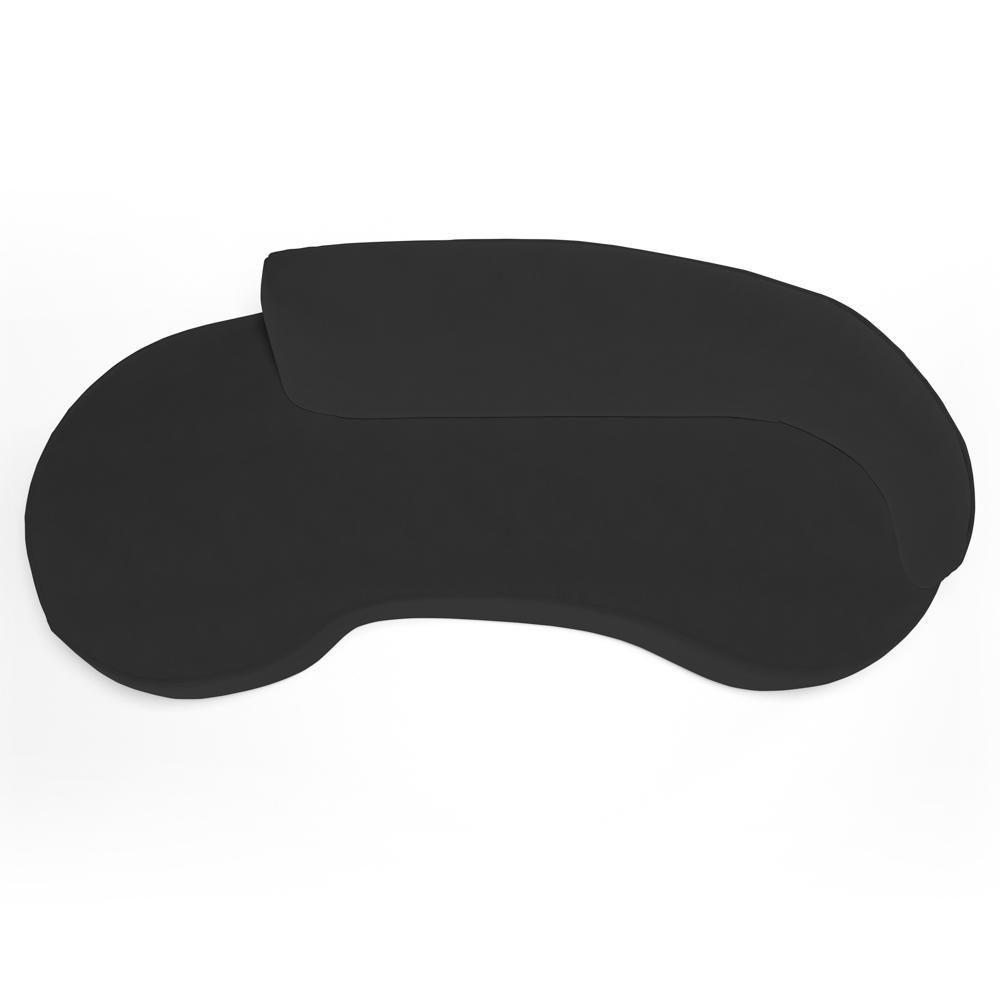 Sofá Living 2 Lugares 180cm Braço Direito Mozart D06 Veludo Preto - Mpozenato - 7