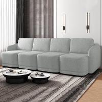 Sofá Cama Casal Para Sala 396cm Polska K04 Linho Cinza - Mpozenato - 2