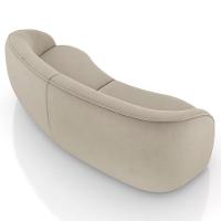 Sofá 4 Lugares 318cm Orgânico Zion M22 Veludo Bege - Mpozenato - 7