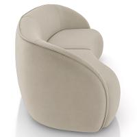 Sofá 4 Lugares 318cm Orgânico Zion M22 Veludo Bege - Mpozenato - 8