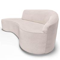 Sofá Living 3 Lugares 210cm Braço Direito Mozart D06 Linho Cru - Mpozenato - 7