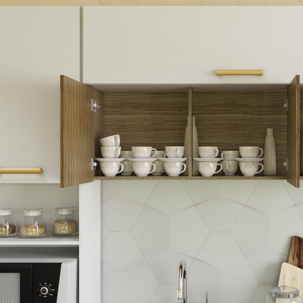 Armário De Cozinha 5 Peças Urban03 Balcão Com Tampo 120cm K02 Freijó/supremo - Mpozenato - 9