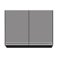 Armário De Cozinha Modulado De Canto 6 Peças Cp28 Balcão Sem Tampo Preto/cinza - Lumil - 3