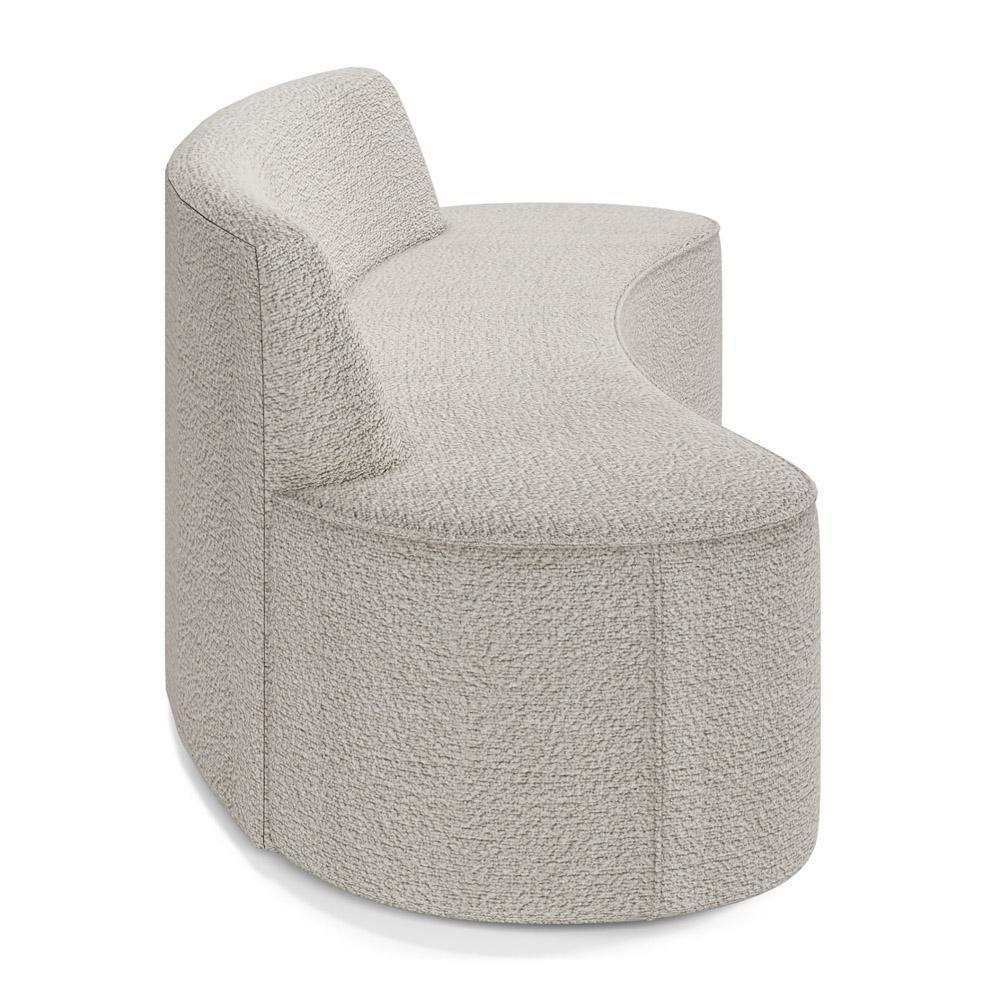 Sofá 3 Lugares Para Sala De Estar Living 180cm Koane D06 Bouclê Creme - Mpozenato - 2