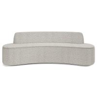 Sofá 3 Lugares Para Sala De Estar Living 180cm Koane D06 Bouclê Creme - Mpozenato - 3