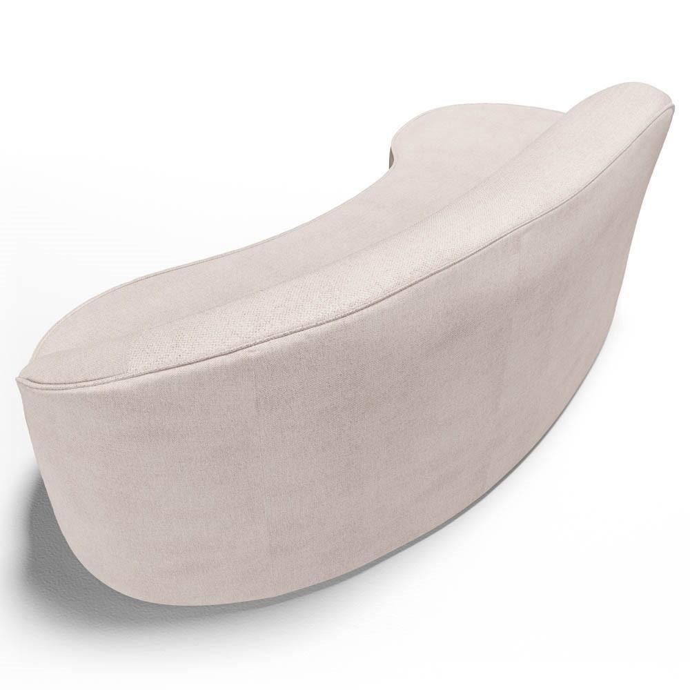 Sofá Living 3 Lugares 230cm Braço Direito Mozart D06 Linho Cru - Mpozenato - 8