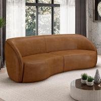 Sofá 4 Lugares 318cm Orgânico Zion M22 Sintético Caramelo - Mpozenato - 2