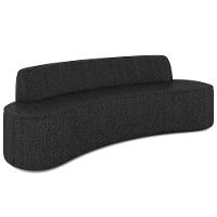 Sofá 4 Lugares Para Sala De Estar Living 230cm Koane D06 Linho Preto - Mpozenato - 1