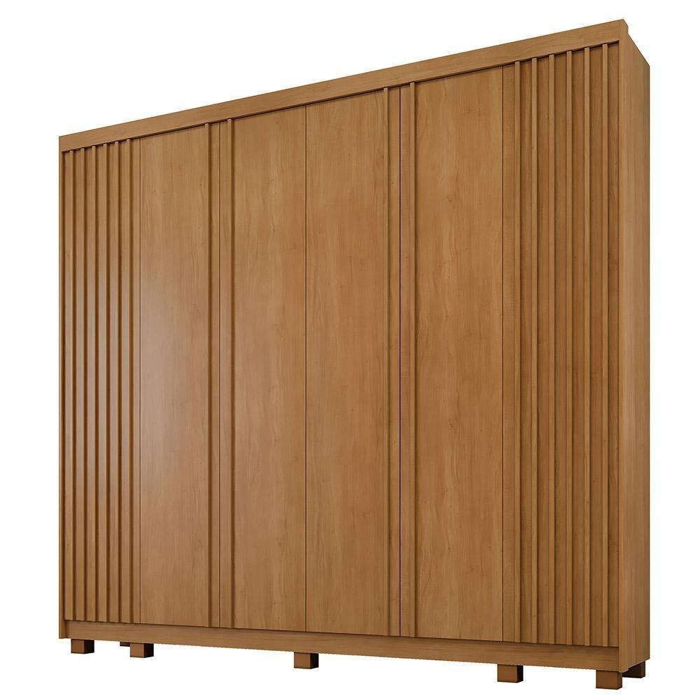 Guarda Roupa Ripado 6 Portas 6 Gavetas Arezzo Benetil Cinamomo - 1