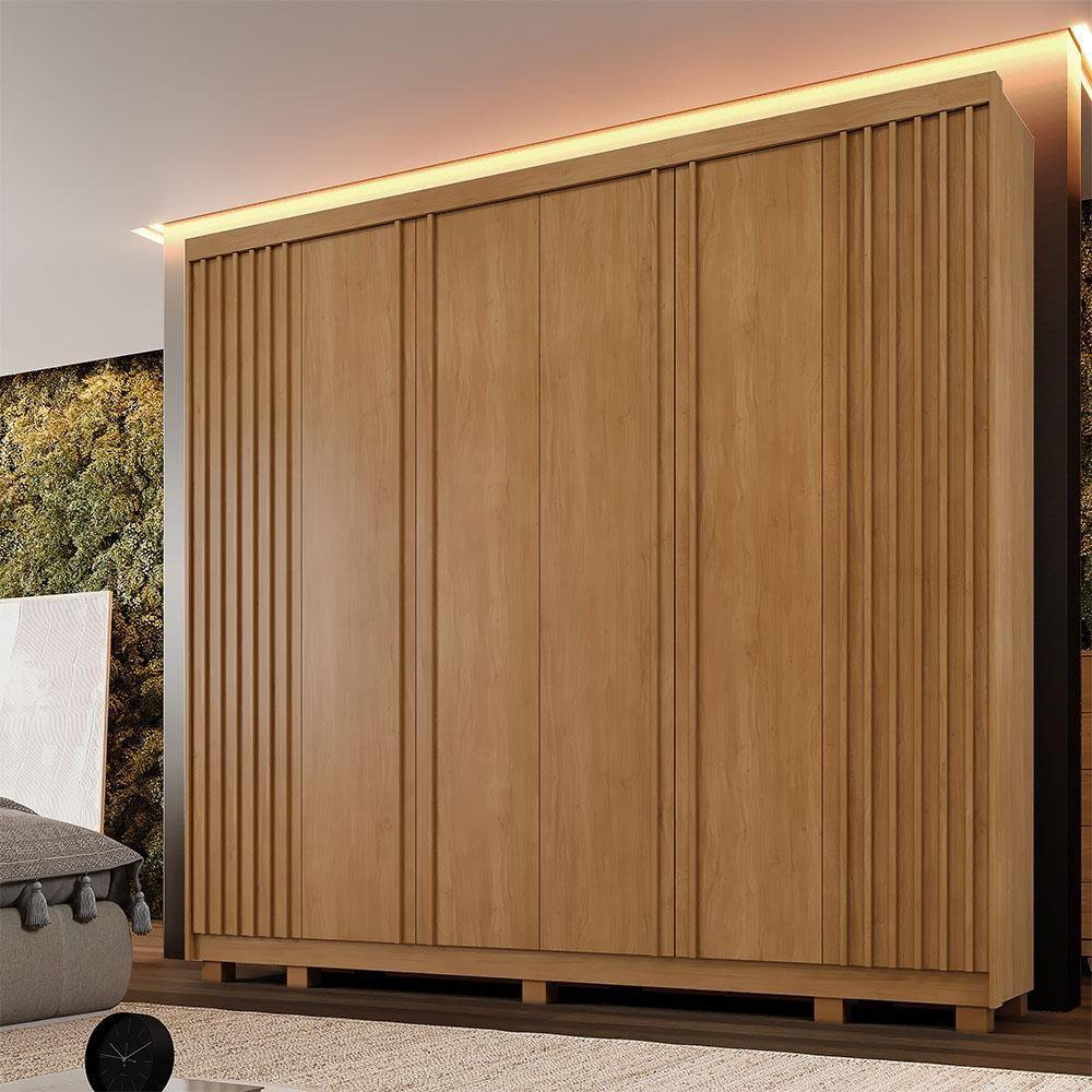 Guarda Roupa Ripado 6 Portas 6 Gavetas Arezzo Benetil Cinamomo - 2