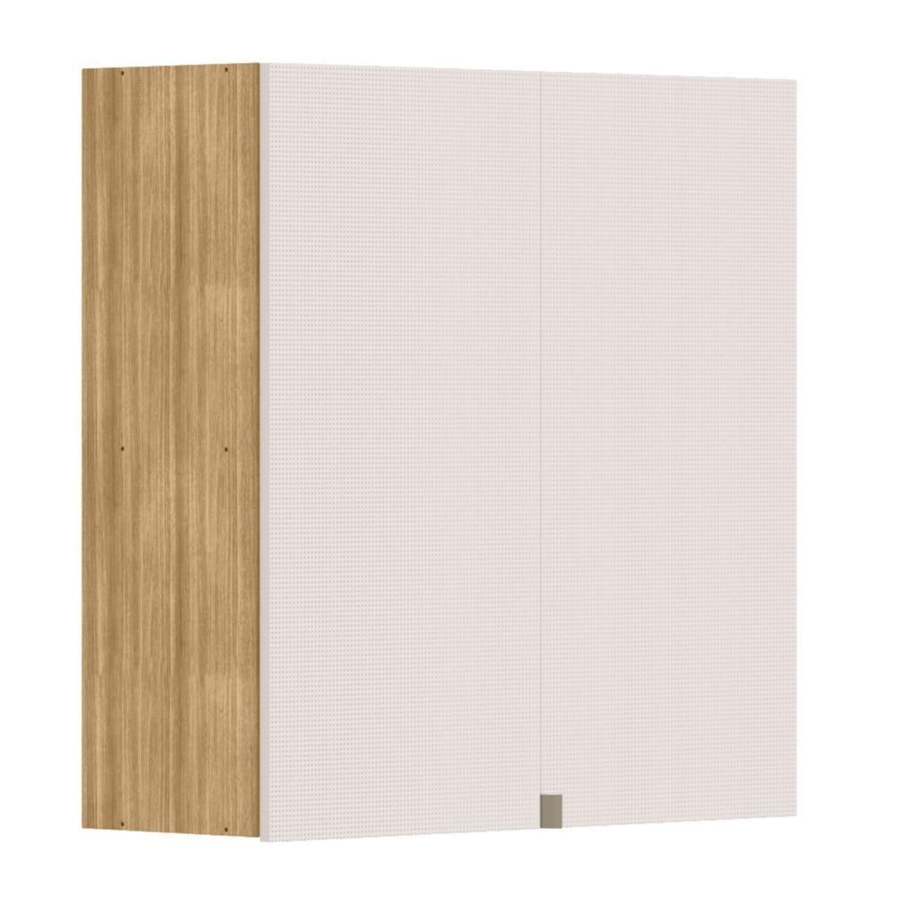 Armário De Cozinha Aéreo 80cm 2 Portas Minsk Z06 Freijó/soft - Mpozenato - 1