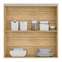 Armário De Cozinha Aéreo 80cm 2 Portas Minsk Z06 Freijó/soft - Mpozenato - 3