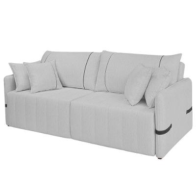 Sofá Cama Retrátil 160cm Essence D05 Linho Cinza/preto - Mpozenato
