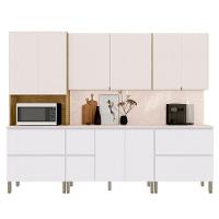 Armário De Cozinha Cp03 Com Tampo 120cm Minsk Z06 Branco/soft - Mpozenato - 1
