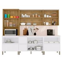 Armário De Cozinha Cp03 Com Tampo 120cm Minsk Z06 Branco/soft - Mpozenato - 5