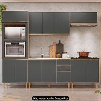 Armário De Cozinha 5 Peças Sem Tampo Jany N03 Carvalho/grafite - Mpozenato - 2