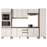 Armário De Cozinha 6 Peças Sem Tampo Jessy N03 Carvalho/off - Mpozenato - 1