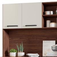 Armário De Cozinha Compacta 182cm Giga Balcão Com Tampo Z06 Nogueira/off White - Mpozenato - 5