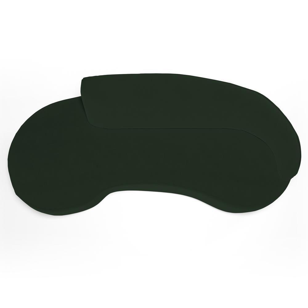 Sofá Living 4 Lugares 280cm Braço Direito Mozart D06 Veludo Verde - Mpozenato - 8