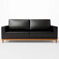 Sofá 3 Lugares 180cm Living Sala De Estar Kayrós D05 Sintético Preto - Mpozenato - 7